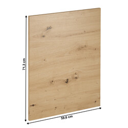 Mosogatógép ajtaja, artisan tölgy, 59,6x71,3, LANGEN