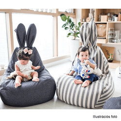 Babzsák, szürke, LAPIN