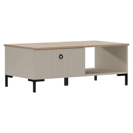 Dohányzóasztal, szürkésbarna Taupe/silverjack tölgy, DOMCA 1S