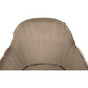 Dizájnos fotel, szürkésbarna Taupe Velvet anyag, ZIRKON