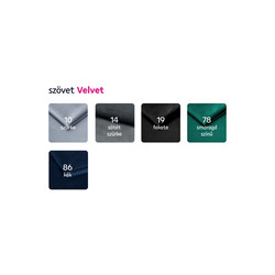 Luxus 2-es ülés, világosbarna Velvet szövet, ROMANO