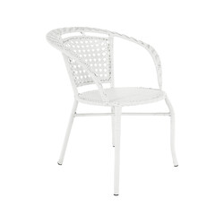 Kerti rattan szett 1+2, fehér, JENAR