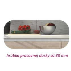 Alsószekrény három fiókkal, tölgy sonoma, LINE D60S3