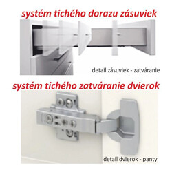 Alsószekrény három fiókkal, tölgy sonoma, LINE D60S3