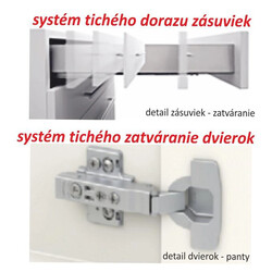 Felsőszekrény egy ajtóval, tölgy sonoma, jobbos, LINE