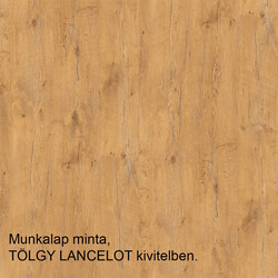 Alsószekrény, szürke matt/tölgy lancelot, VEGA 40 D 3S BB