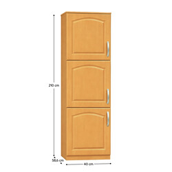 Magas konyhaszekrény, éger, balos, LORA MDF NEW KLASIK S40 / 210/57