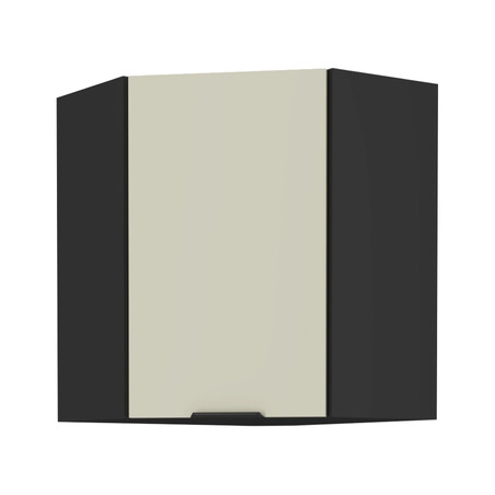 Felső sarokszekrény kasmír/fekete, ARAKA 60x60 GN-72 1F