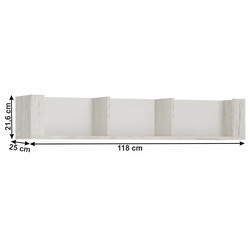 Polc typ 61, fehér craft, ANGEL
