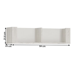 Polc typ 62, fehér craft, ANGEL