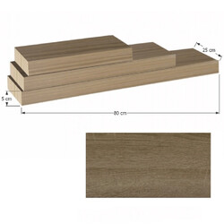 Polc, tölgy trufla, 80x25, GANA FY 11044-4 80