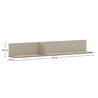 Fali polc 135, szürkésbarna Taupe/silverjack tölgy, DOMCA