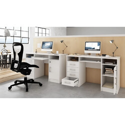 PC asztal, fehér, B9 NEW