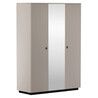 Szekrény tükörrel, szürkésbarna Taupe/silverjack tölgy, DOMCA 3D
