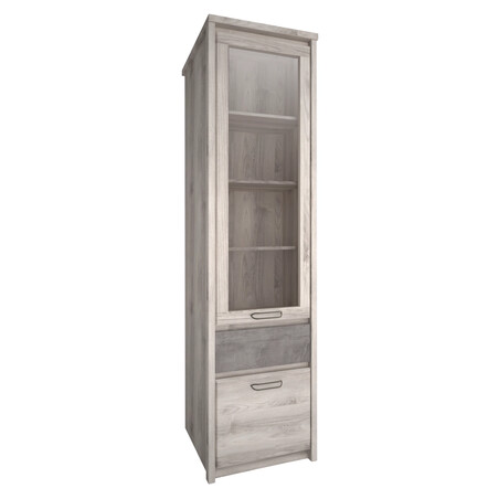 Vitrin 1D1W1S, nairobi gesztenye/onix, JESI NEW