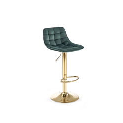 H120 bárszék – sötétzöld / arany