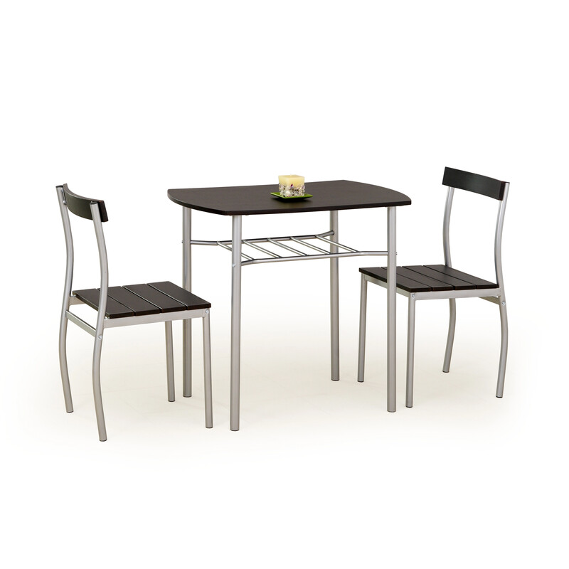 Lance étkezőszett (asztal + 2 szék) – wenge