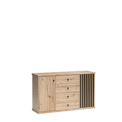 CALI C4 fiókos komód, szín: artisan tölgy