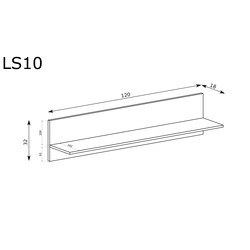 LINKaSTYLE polc, szín: LS10 kasmír