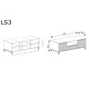LINKaSTYLE TV-állvány, szín: LS3