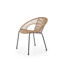 Bari rattan pihenőszék – barna/fekete